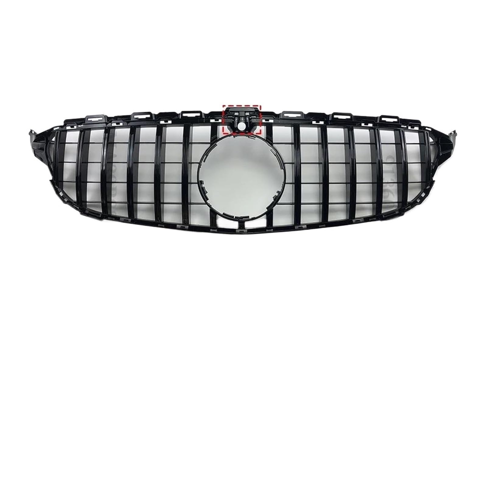 Kühlergrill Für Benz Für W205 Grill C205 S205 C 2014-2021 C200 C260 C180 C250 C300 Coupe ForAMG Tuning GT Diamant Front Stoßstange Grille Auto Frontgrill(14-18 GT Black with Cam) von Xxiucj