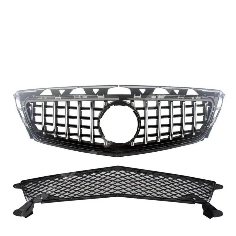 Kühlergrill Für Benz Für W218 CLS63 Für AMG 2012 2013 2014 Vorne Racing Billet Stoßstange Grille Obere Grill Abdeckung Auto Frontgrill(Chrome) von Xxiucj