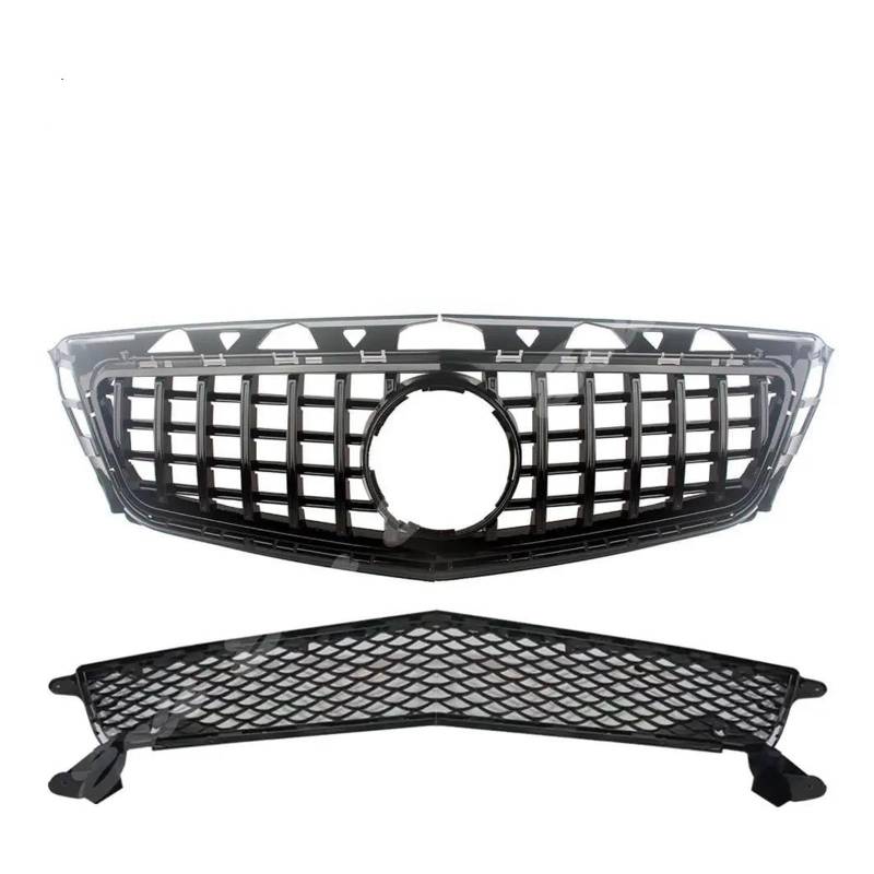 Kühlergrill Für Benz Für W218 CLS63 Für AMG 2012 2013 2014 Vorne Racing Billet Stoßstange Grille Obere Grill Abdeckung Auto Frontgrill(Schwarz) von Xxiucj