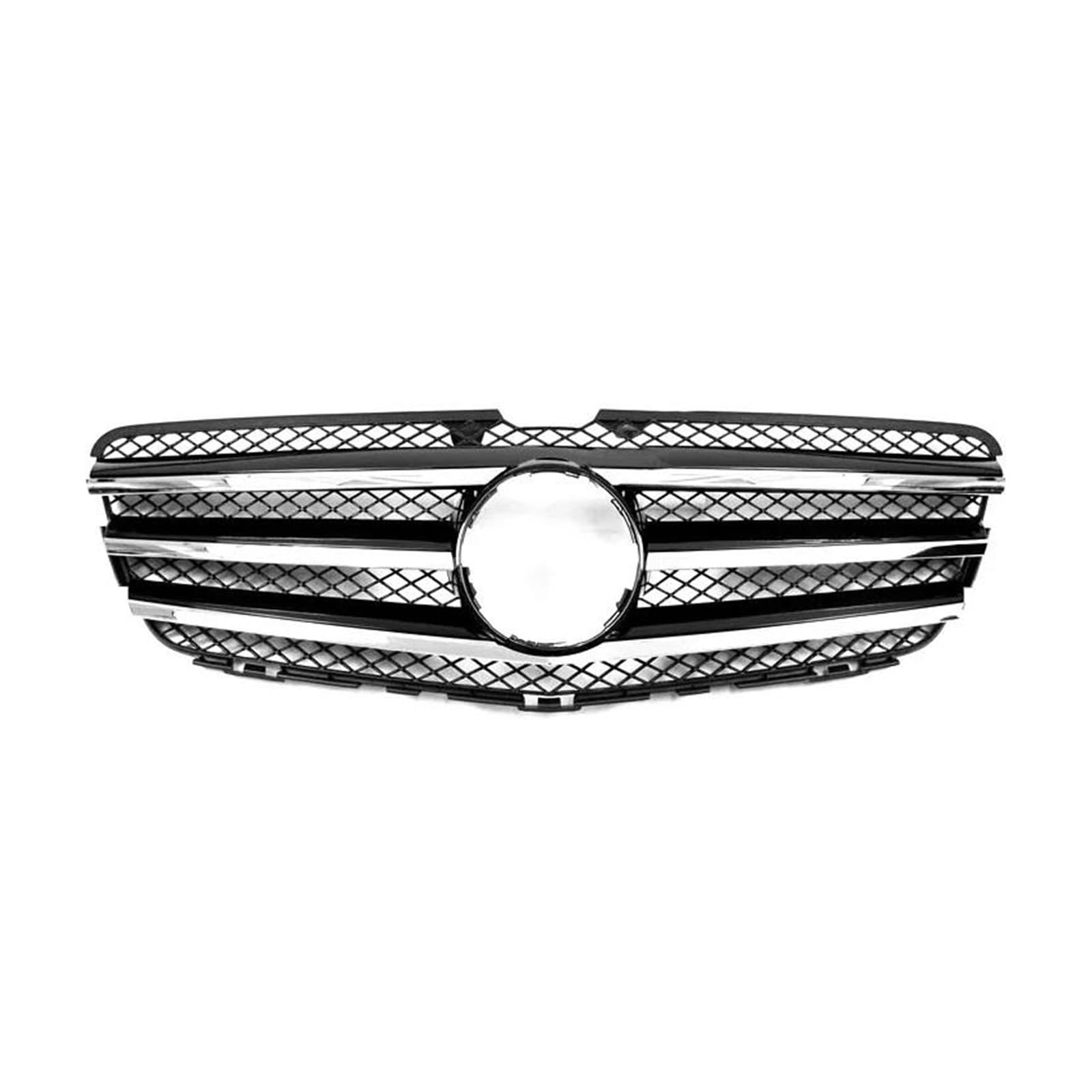 Kühlergrill Für Benz W251 R Klasse 2010-2017 2005 Silber Glänzend Spoiler Front Stoßstange Racing Grille Netz Zubehör Grill Auto Frontgrill(Type C) von Xxiucj