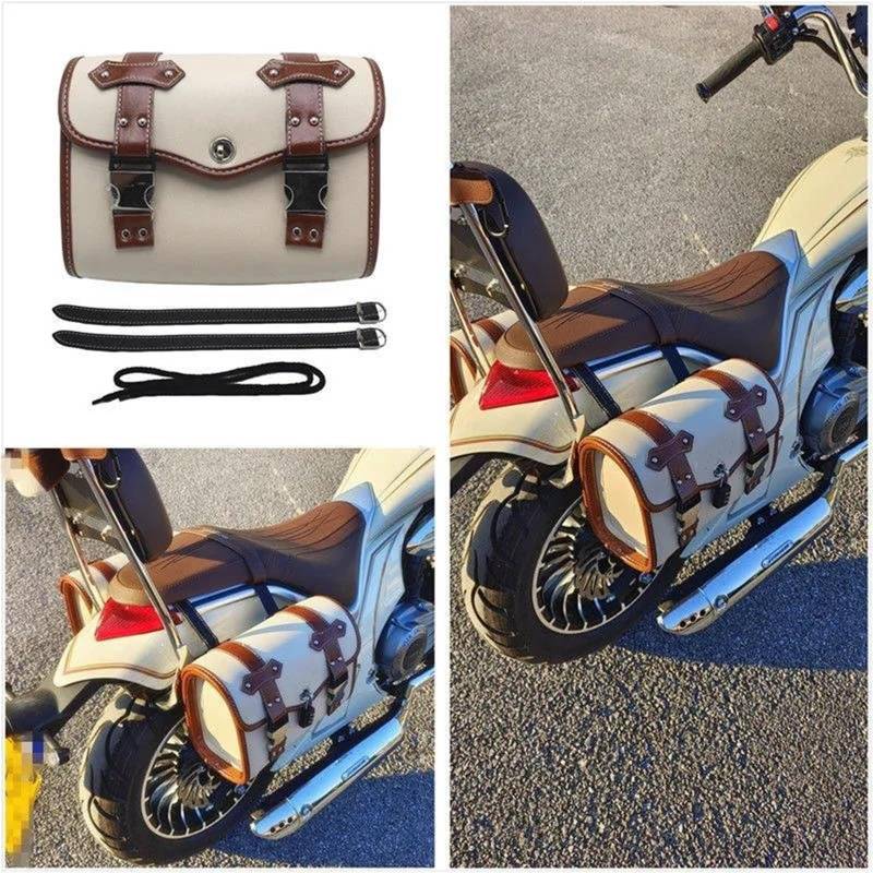 Motorrad Hecktasche Für ADNOH Für Rebel 250 500 Für Rebel 1100 300 Für W400 Für W650 Für SR400 Für XL883L Für XL 883 L Motorrad Satteltasche Seite Tasche Motorradtasche(136-1) von Xxiucj