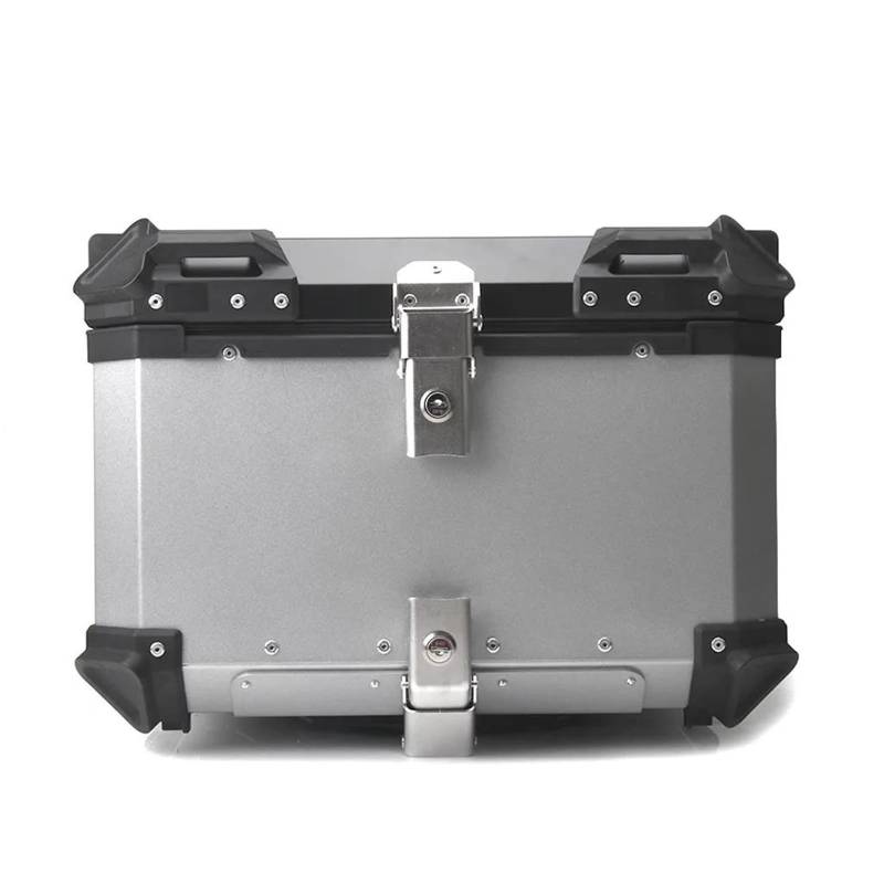 Motorrad Hecktasche Für VOGE Valico 525DSX 525 DSX 2024 Motorrad Stamm Top Box Gepäck Lagerung Hinten Zubehör Motorradtasche(45L Top Box Silver) von Xxiucj