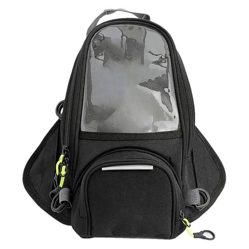 Motorrad Hecktasche Universal Motorrad Magnetische wasserdichte Tasche Kraftstoff Tank Tasche Navigation Kraftstoff Tank Rucksack Mit Transparent Handy Tasche Motorradtasche von Xxiucj