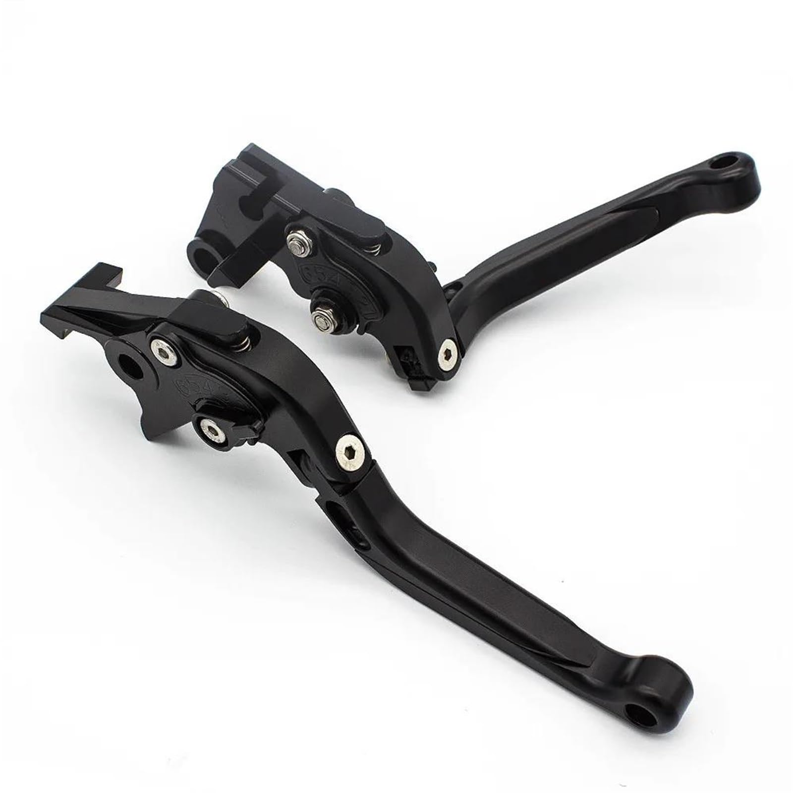 Motorrad Kupplungshebel Für Triumph Für Street Für Triple R 765/765 RS 2021 2022 2023 2024 CNC Kurzer/Langer Motorrad Einstellbarer Bremskupplungshebel Kupplung Bremshebel(Fold Extend Black) von Xxiucj