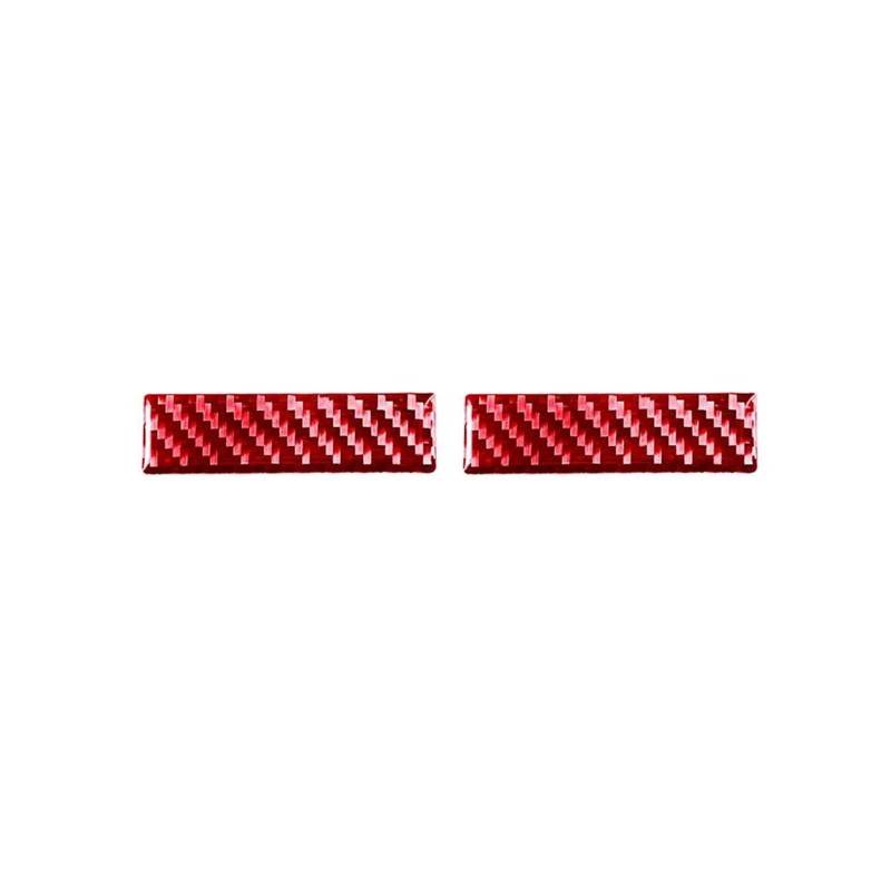 Schalttafelabdeckung Trims Für Boxster 996 1998-2004 Auto Carbon Fiber Red Aufkleber Innen Dekorative Zubehör Panel Schutz Rahmen Trim Aufkleber(Center air Lower 2X) von Xxiucj