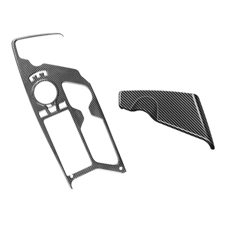 Schalttafelabdeckung Trims Für KIA Für EV6 2021 2022 LHD Auto Carbon Fiber Center Console Gear Shift Panel Wasserbecherhalter Dekoration Abdeckung Trim Panel Schutz Rahmen Trim Aufkleber von Xxiucj