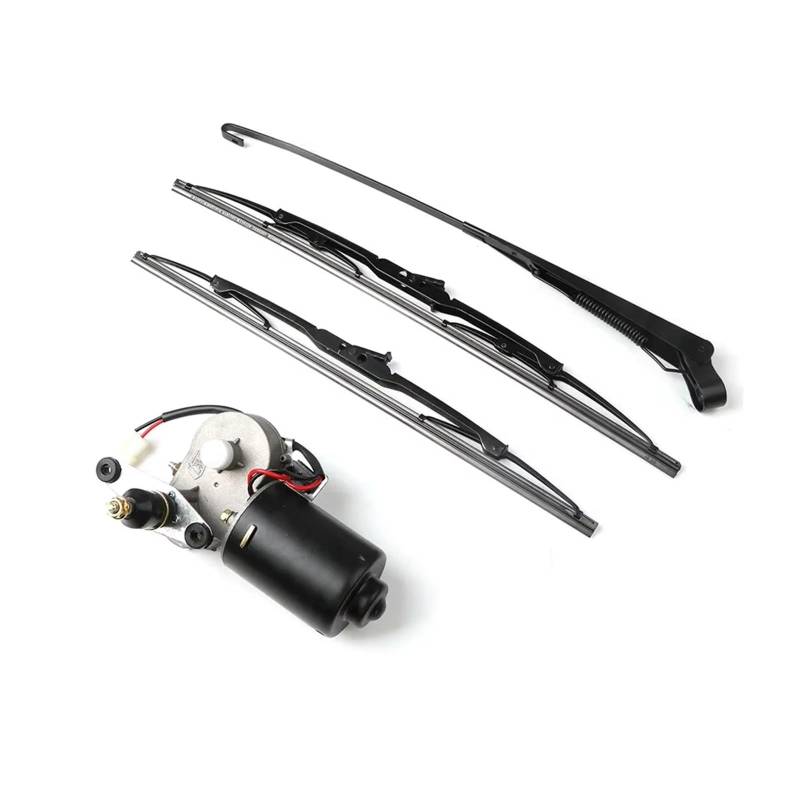 Scheibenwischer Für Polaris Universal Power Wiper Assembly 90° Wipe Sweeping 12V Elektro-UTV-Scheibenwischermotor-Kit Mit Schalter Scheibenwischer Motor von Xxiucj