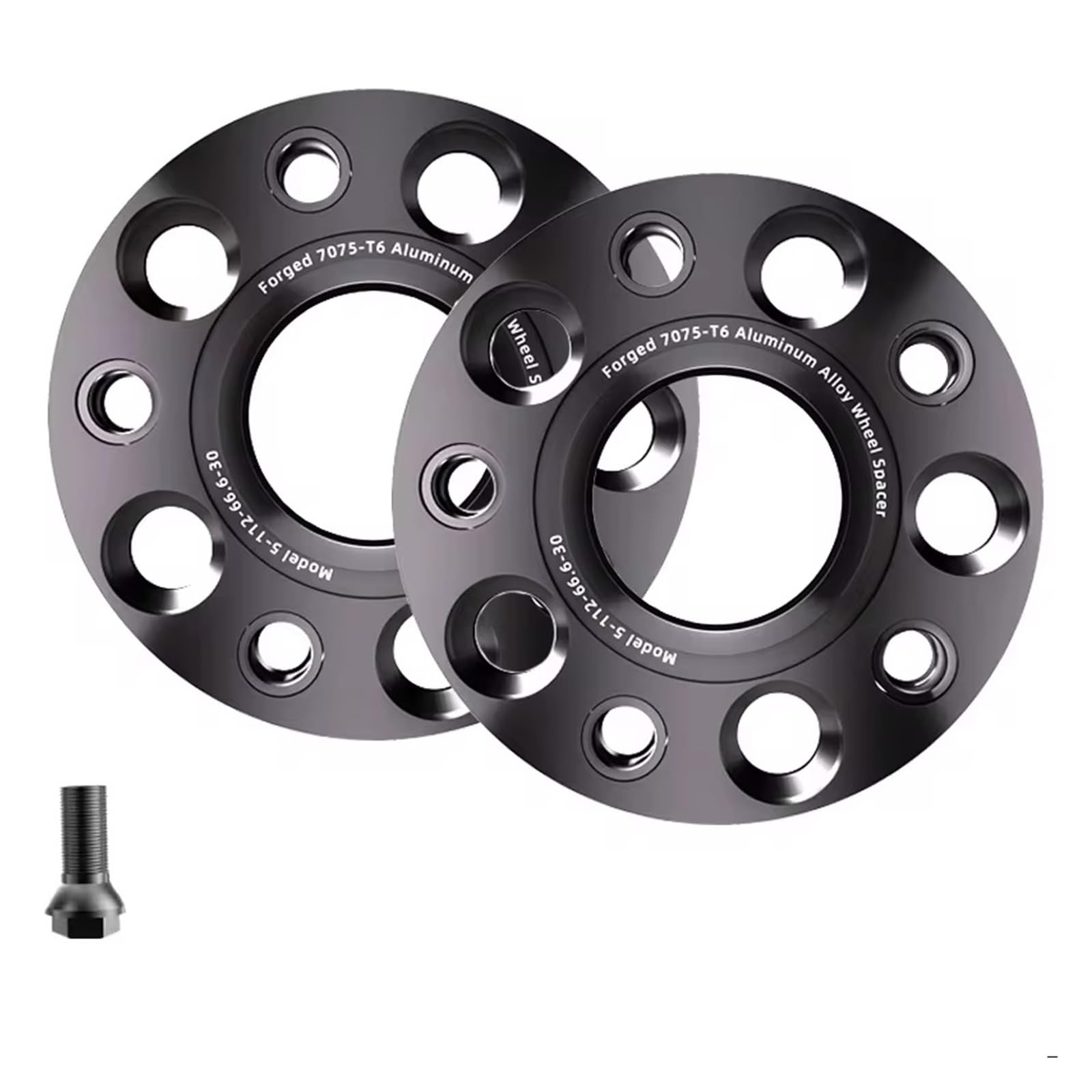 Spurverbreiterungen Für A7 Für A7L 2/4PCS 5x11 2 66.6 M14 X 1.5 Flansch Platte Spurverbreiterungen Aluminium Legierung Nabe Verbreiterten Adapter Wheel Spacers Hinten(2pcs Spacer 30mm) von Xxiucj