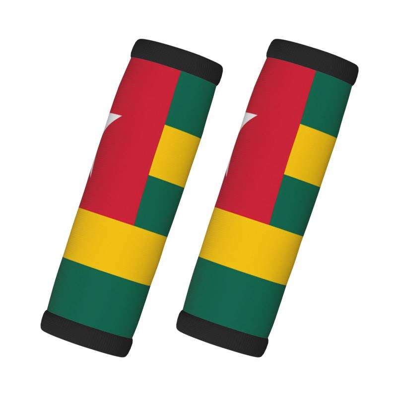 Flag Of Togo Gepäckgriffe, Neopren, Reisezubehör für einfache Identifizierung, 2 Packungen von Xzdal