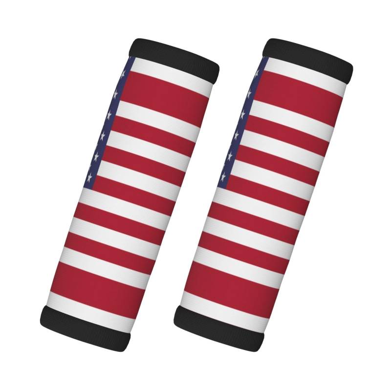 Gepäckgriffe mit amerikanischer Flagge, Neopren, Reisezubehör für einfache Identifizierung, 2 Packungen von Xzdal