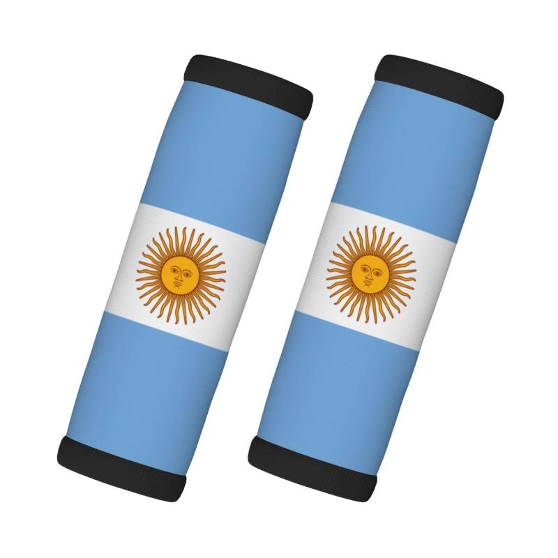 Gepäckgriffe mit argentinischer Flagge, Neopren, Reisezubehör für einfache Identifizierung, 2 Packungen von Xzdal