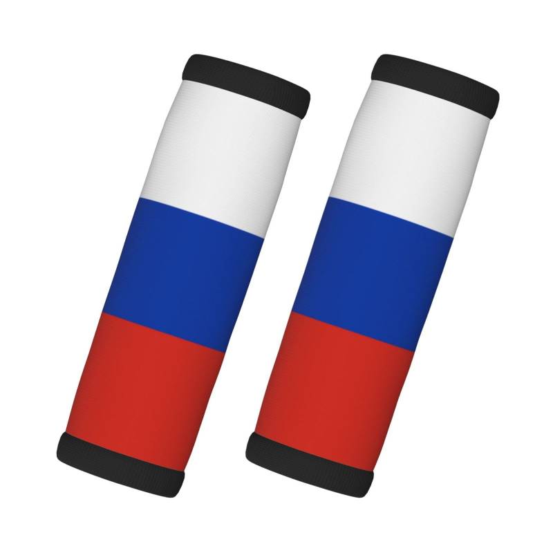 Gepäckgriffe mit russischer Flagge, Neopren, Reisezubehör für einfache Identifizierung, 2 Packungen von Xzdal