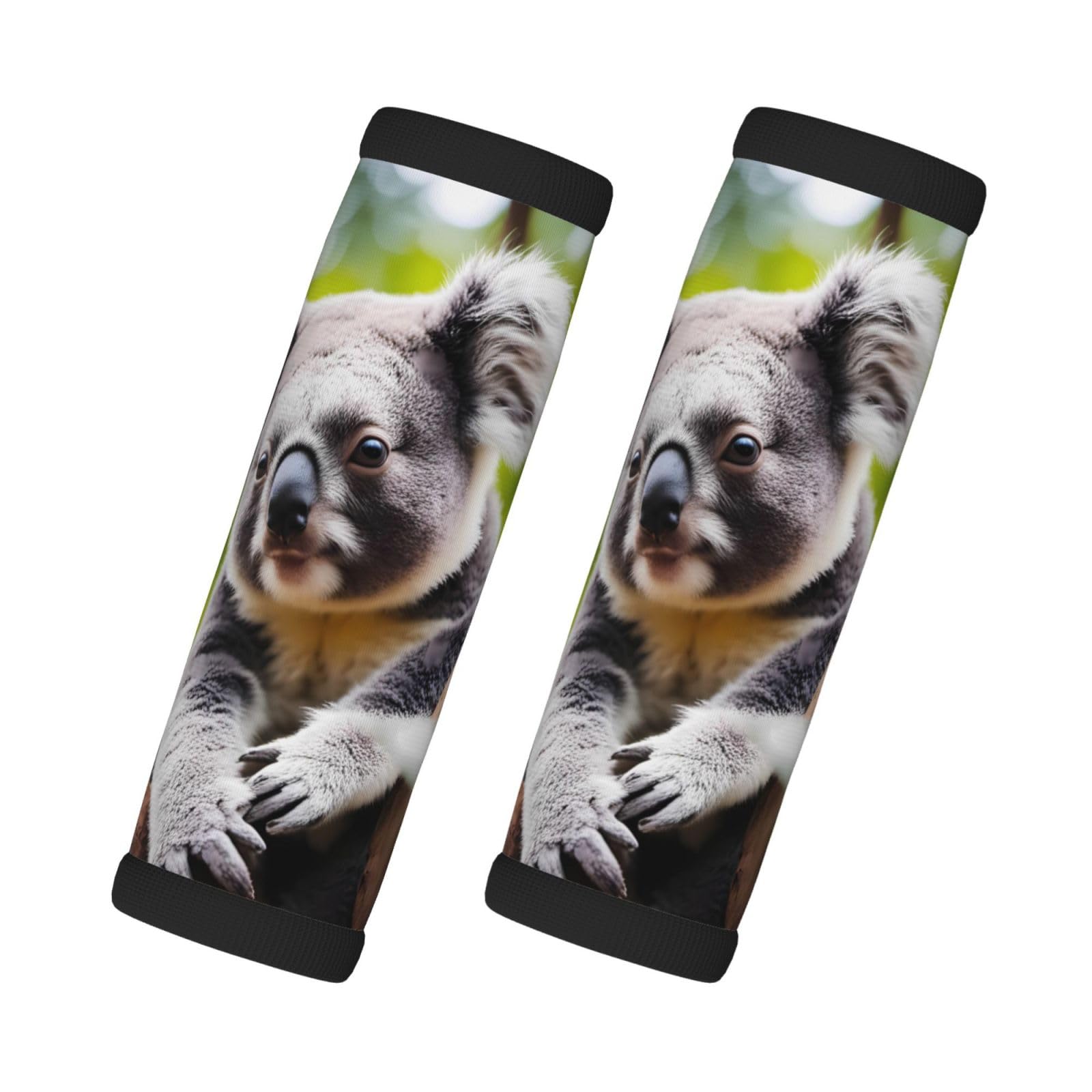 Happy Cute Koala-Gepäckgriffe, Neopren, Reisezubehör für einfache Identifizierung, 2 Packungen von Xzdal