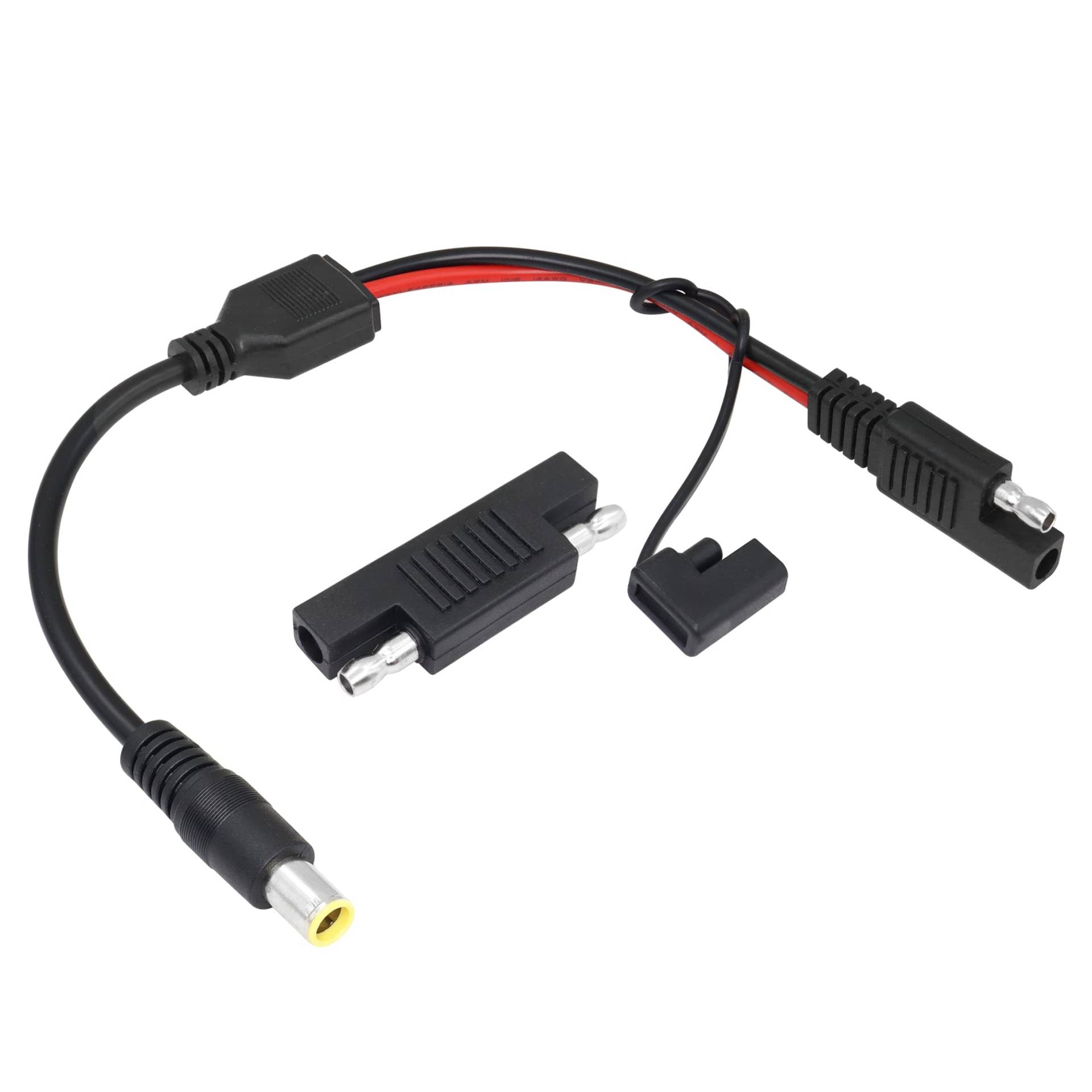 YACSEJAO SAE auf DC 8 mm Kabel 14 AWG 30cm DC 8 mm Stecker auf SAE-Stecker-Adapter für Wohnmobil und Solargenerator, tragbares Solarpanel von YACSEJAO