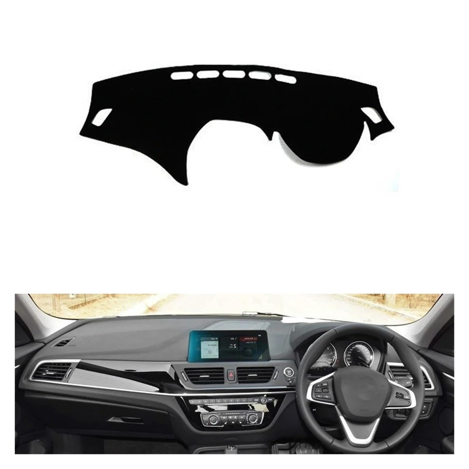 Armaturenbrettabdeckung Matte Für 1 Serie F20 F21 2012-2019 Rechts Und Links Hand Stick Auto Dashboard Abdeckungen Matte Schatten Kissen Pad Teppiche Zubehör(Right Hand Drive) von YAKISA