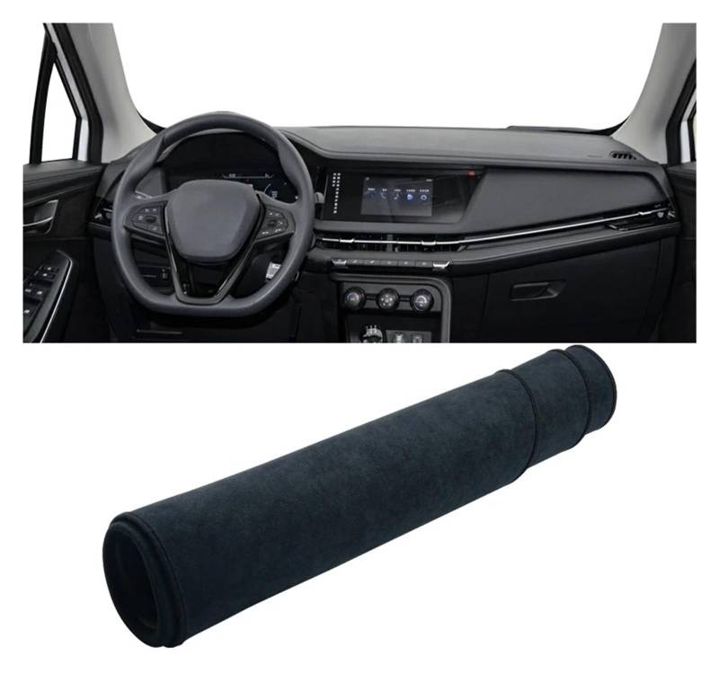 Armaturenbrettabdeckung Matte Für Changan CS15 2019-2023 LHD Auto Dashboard Abdeckung Vermeiden Licht Pad Sonnenschutz Anti-UV Teppiche rutschfeste Matte Zubehör(B Black) von YAKISA