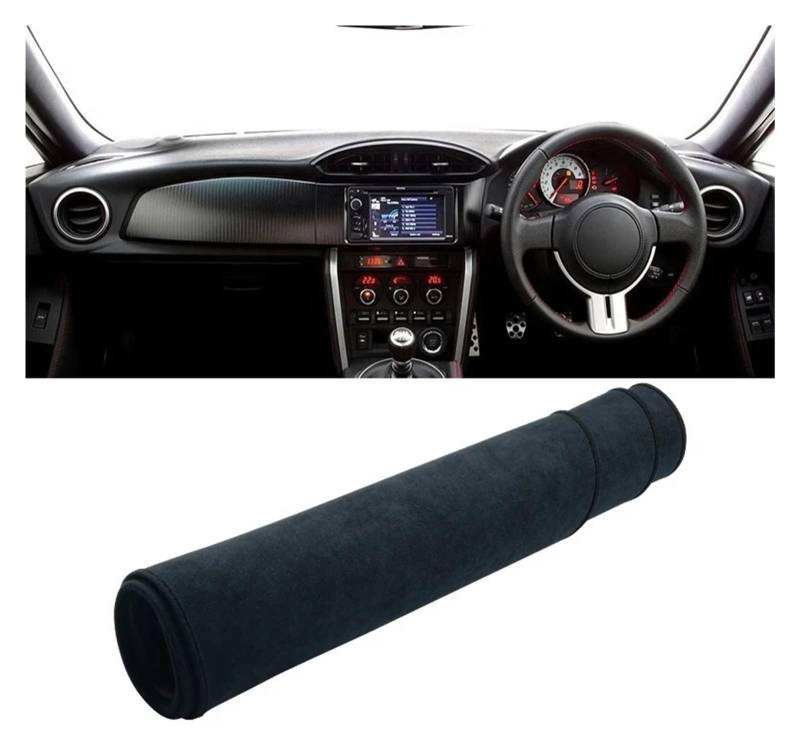 Armaturenbrettabdeckung Matte Für Subaru Für BRZ 2012 2013 2014 2015 2016 2017 2018 2019 2020 Auto Dashboard Abdeckung Nicht-Slip Matte Pads(B RHD Black) von YAKISA