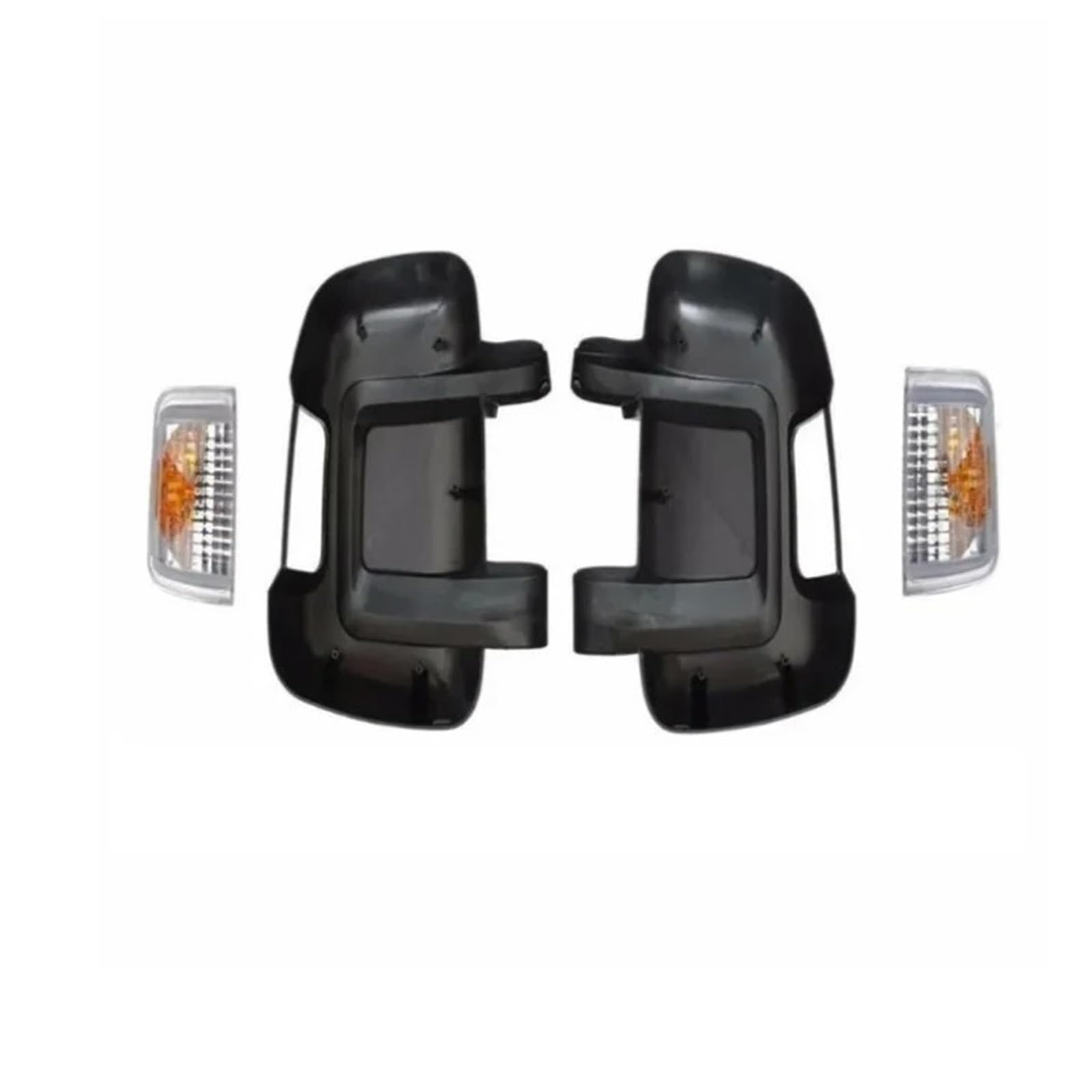 Außenspiegel komplett Für FIAT Für Ducato Für Boxer Für Jumper 2006-2020 Links RECHTS OEM 735424438 Kurze Spiegelkappen Und Gelbes Signal Komplette Auto Außenspiegel(Right and Left) von YAKISA