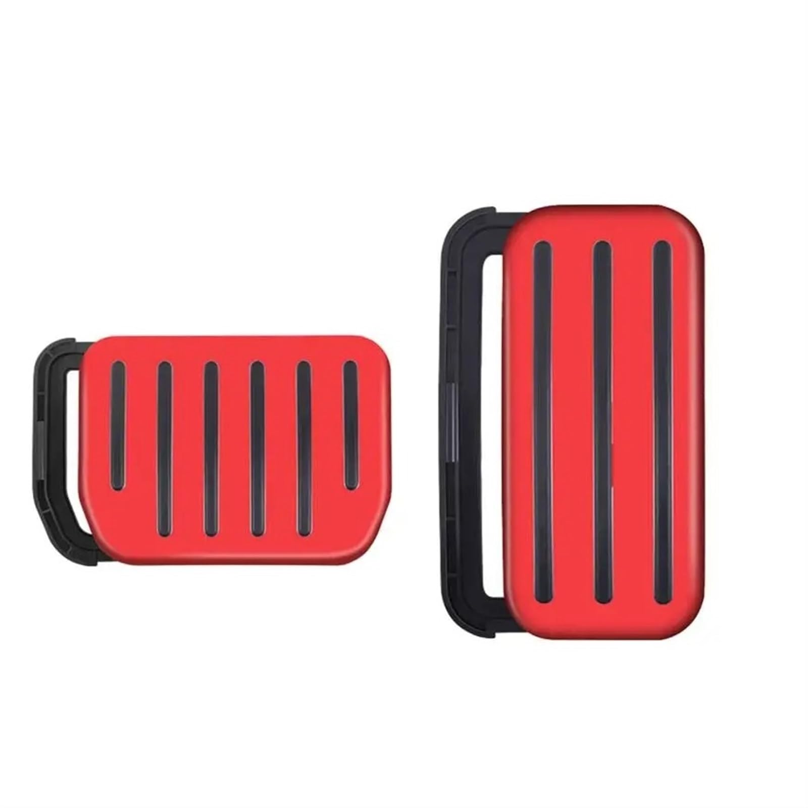 Auto Pedale Schutz Für Tesla Für Modell Für 3 Für Modell Für Y 2X Auto Fuß Pedal Pads Set Bremse Gaspedal Abdeckungen Automotive Zubehör Fußstütze Pedale Abdeckplatte(Red) von YAKISA