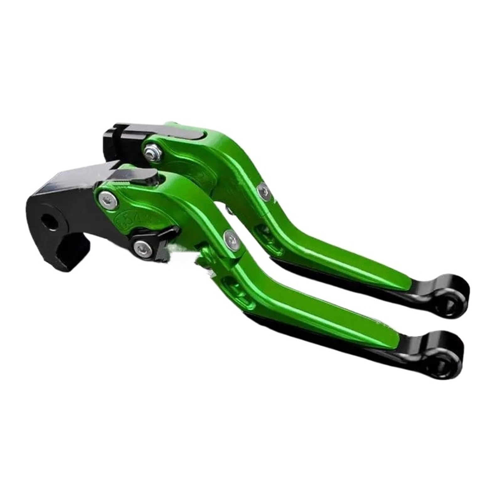 Brems Kupplungshebel Für Kawasaki Für Z800 Für Z800 E 2013-2016 Kupplungshebel Bremshebelsatz Verstellbarer Klappgriffhebel Motorradzubehör(Green) von YAKISA