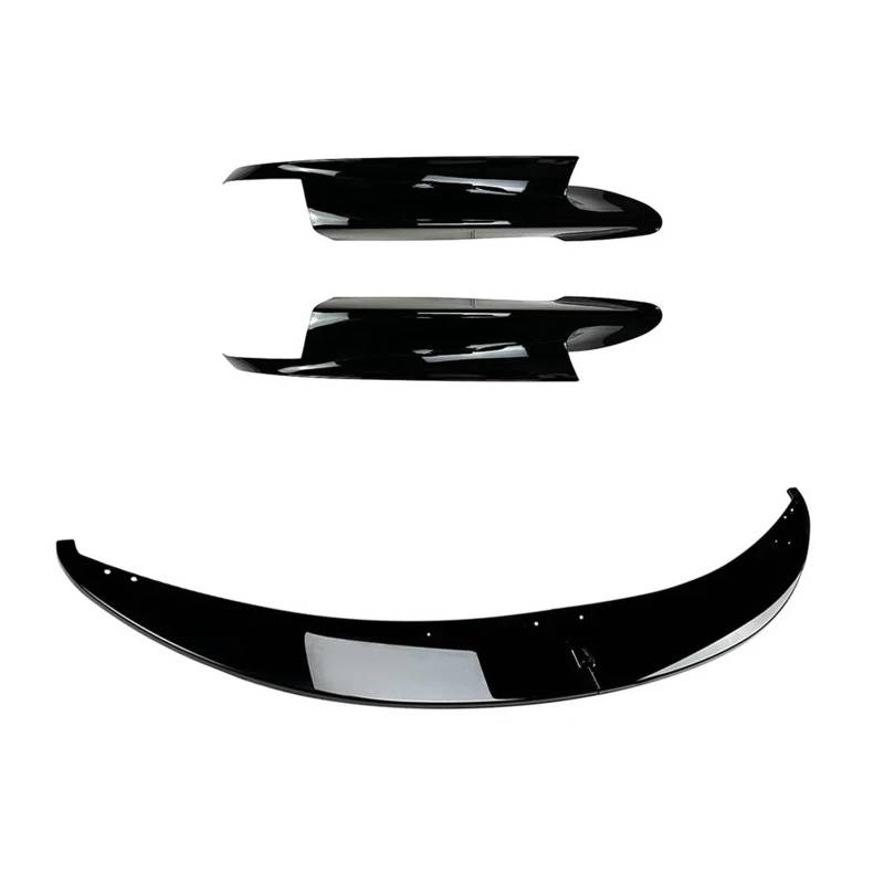 Frontspoiler Für 3 Serie Für M3 E90 E91 E92 E93 2006-2013 Auto Zubehör Körper Kit 4 PCS Front Lip Splitter Diffusor Spoiler Für ABS Lippe des Vorderen Stoßfängers(Lip BumperGlossBlack) von YAKISA