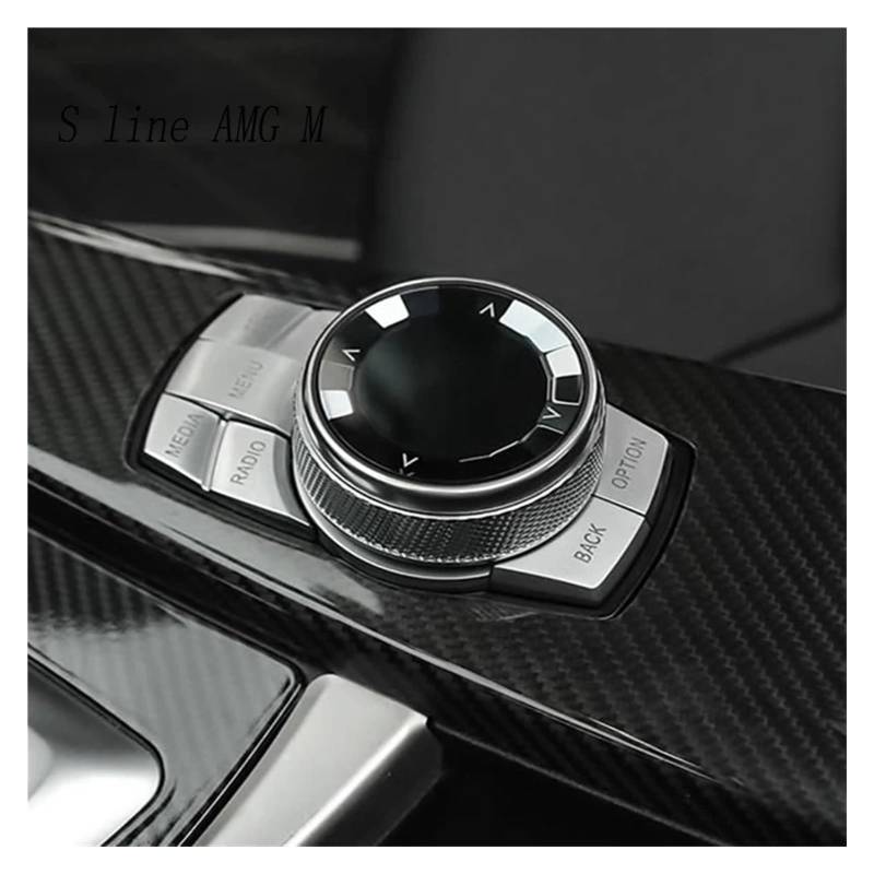 Für 3 4 Serie Gt F34 F31 F30 F35 F33 F36 F32 Auto Center Control Kristall Multimedia Tasten Schalter Knopf Auto Abdeckung Aufkleber Auto Zentrale Steuerung Trim Aufkleber(NBT Large knob) von YAKISA