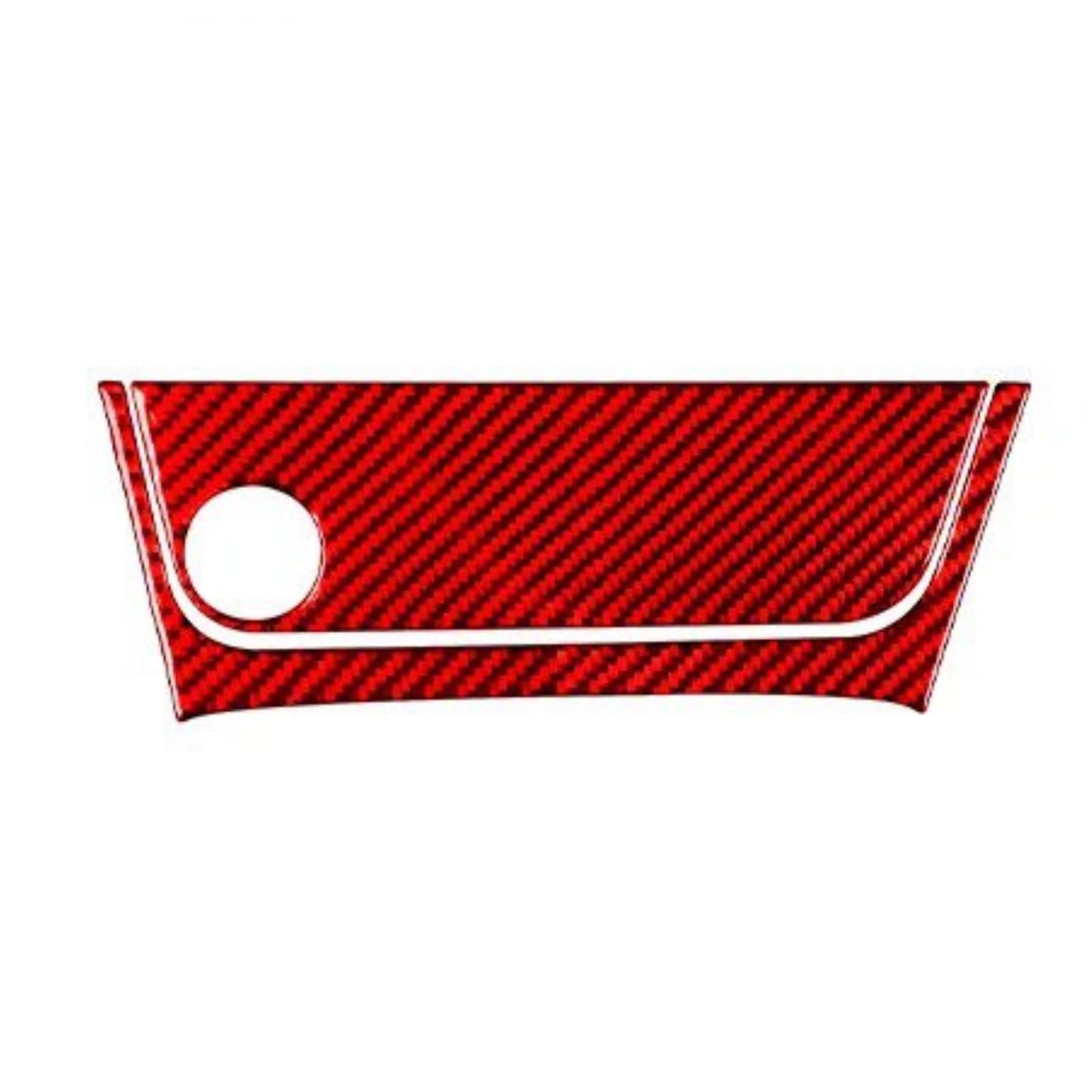 Für A3 S3 RS3 8V 2013-2019 Carbon Fiber Center Zigarette Leichter Lagerung Panel Abdeckung Auto Innen Trim Zubehör Aufkleber Auto Zentrale Steuerung Trim Aufkleber(3 Red RHD) von YAKISA