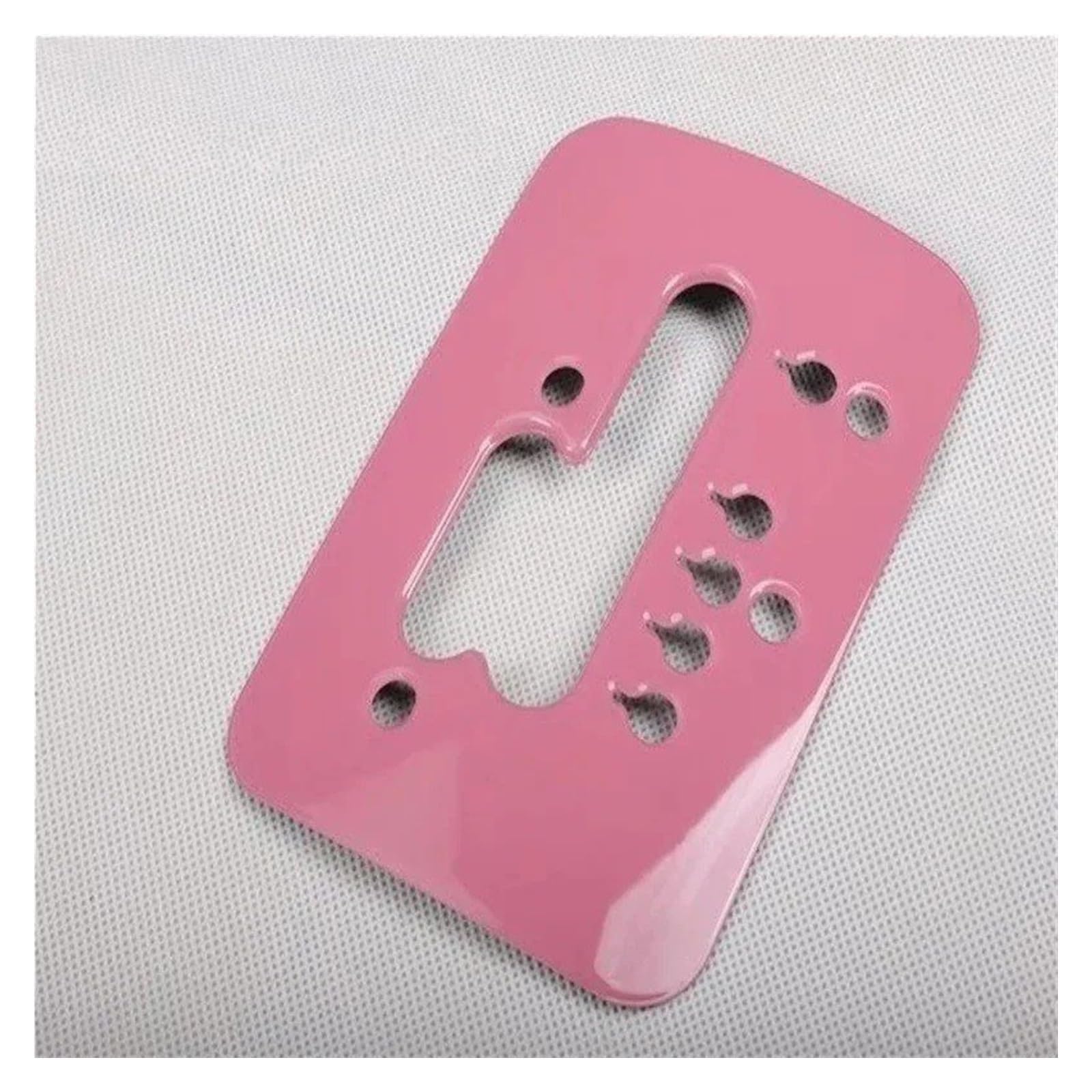 Für Beetle 2003-2011 RHD ABS Pink Look Center Control Panel Fenster Schalter Tür Griff Schüssel Abdeckung Innen Zubehör Auto Zentrale Steuerung Trim Aufkleber(Gear panle 08-11) von YAKISA