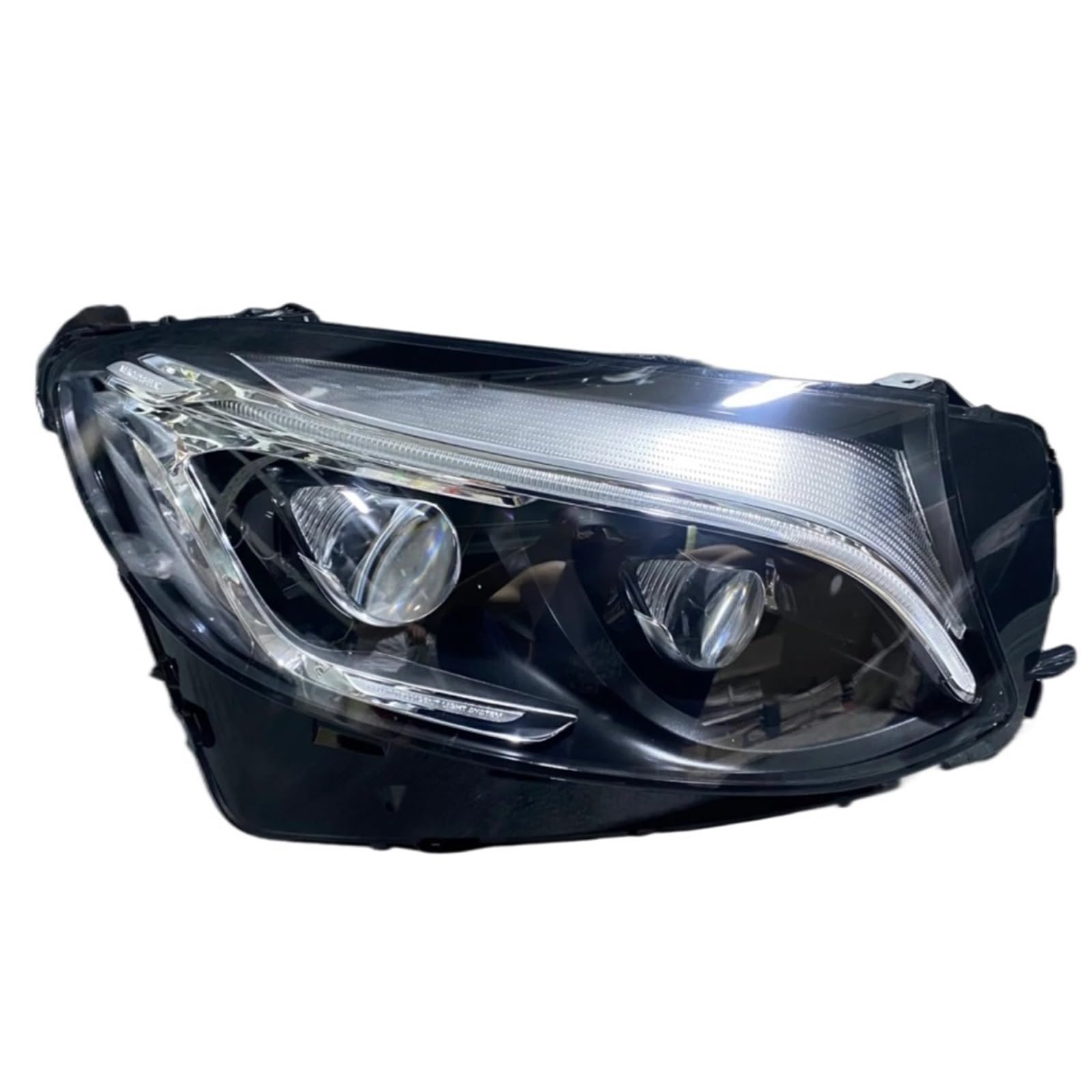 Für Benz Für GLC Für W253 Für X253 Scheinwerfer 2016-2019 Geeignet Dual Objektiv Scheinwerfer Scheinwerferglas Gehäuse Streuscheibe(Left Headlight) von YAKISA