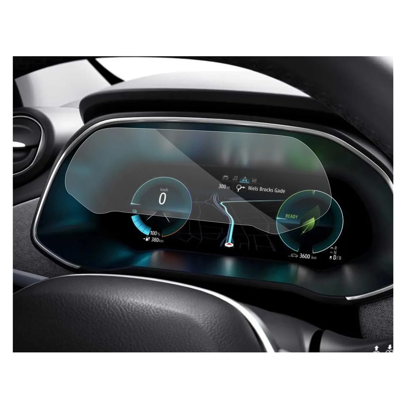 Für Clio 5 Für Zoe 2021-2023 10 Zoll Auto LCD Instrument Display Nano Screen Protector Navigation Schutzfolie Aus Gehärtetem Glas von YAKISA