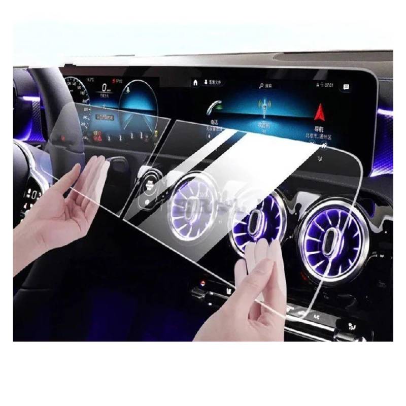 Für Für Benz Für CLA Für GLA H247 2019-2023 Auto-GPS-Navigationsfilm LCD-Bildschirm TPU-Innenschutzfilm Kratzfestes Zubehör Navigation Schutzfolie Aus Gehärtetem Glas(Tempered Glass Film) von YAKISA