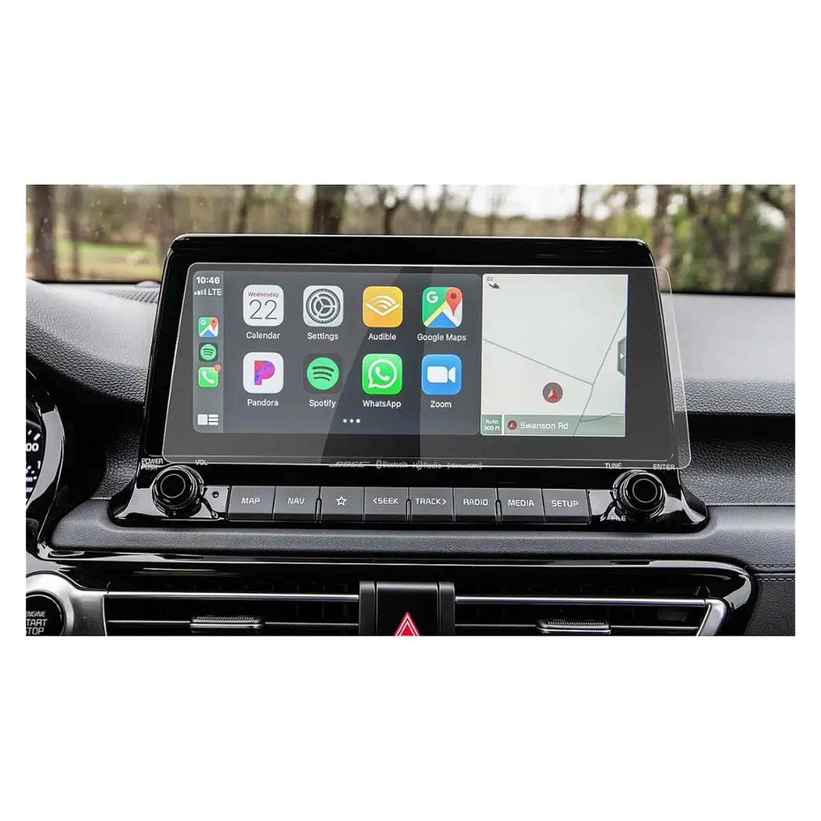 Für Seltos Für Celltos 2021 2022 10,25-Zoll-Navigation Touch Center Display Auto Innen Zubehör Screen Protector Navigation Schutzfolie Aus Gehärtetem Glas von YAKISA