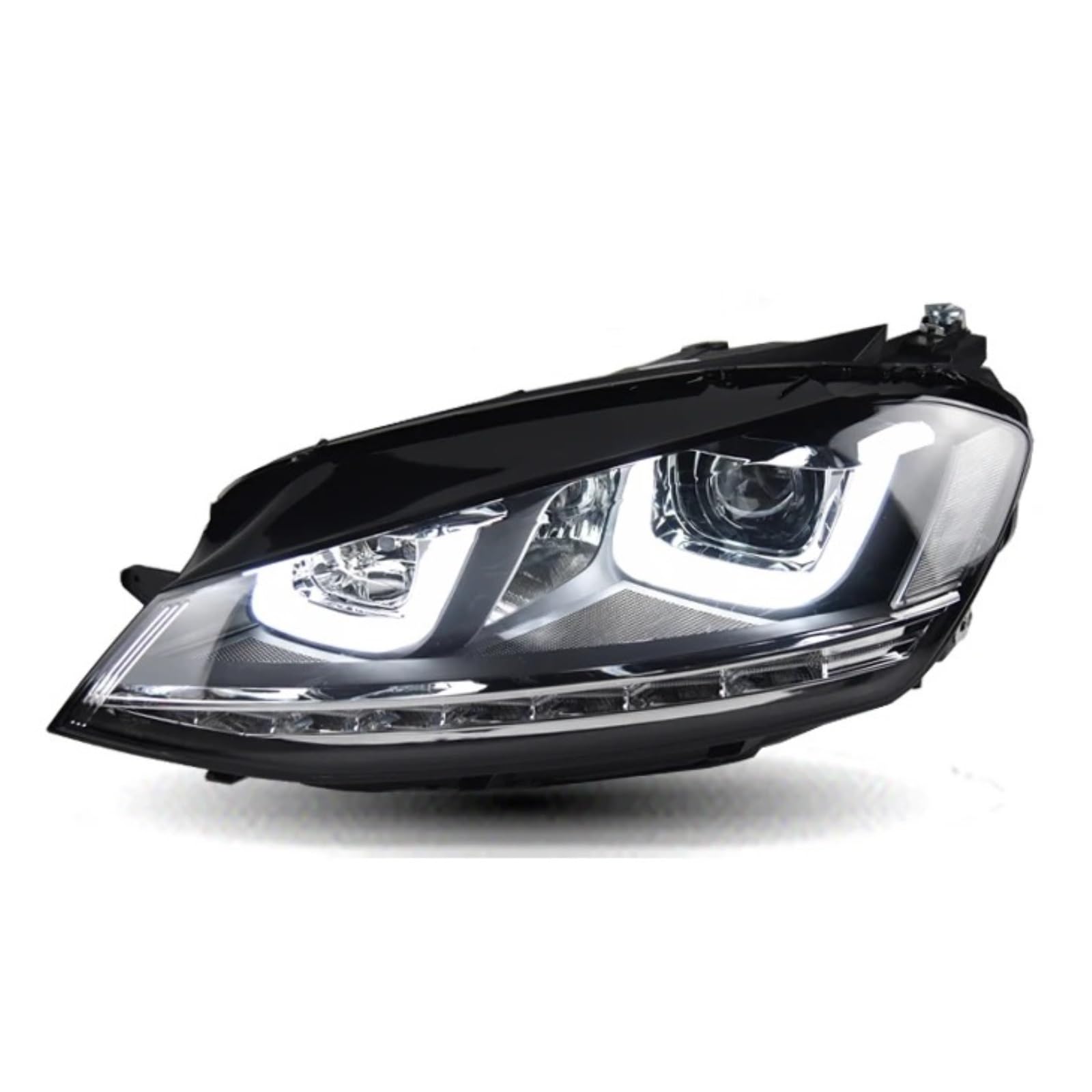 Für VW Für Golf 7 Scheinwerfer 2013-2017 Kopf Lampe Auto Styling DRL Signal Projektor Objektiv Auto Zubehör Front Lichter Scheinwerfer Scheinwerferglas Gehäuse Streuscheibe von YAKISA