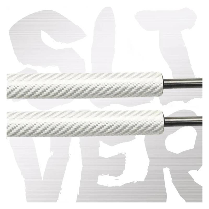 Heckklappe Gasfeder Für Chevrolet Für Suburban Für Tahoe SUV 2007-2014 Carbon Fiber Hinten Stamm Lift Unterstützung Gas Strut Prop Stange Heckklappe Gasdruckfeder(Silver Carbon Fiber) von YAKISA