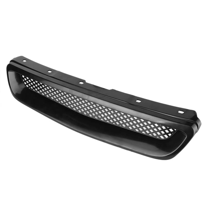 Kühlergrille Für Civic 1996-1998 Für JDM Für Type-R Fronthaubengrill Schwarzes Grillnetz Fronthaubengrill Luftstrom-Einlassgitter Auto Frontgrill von YAKISA