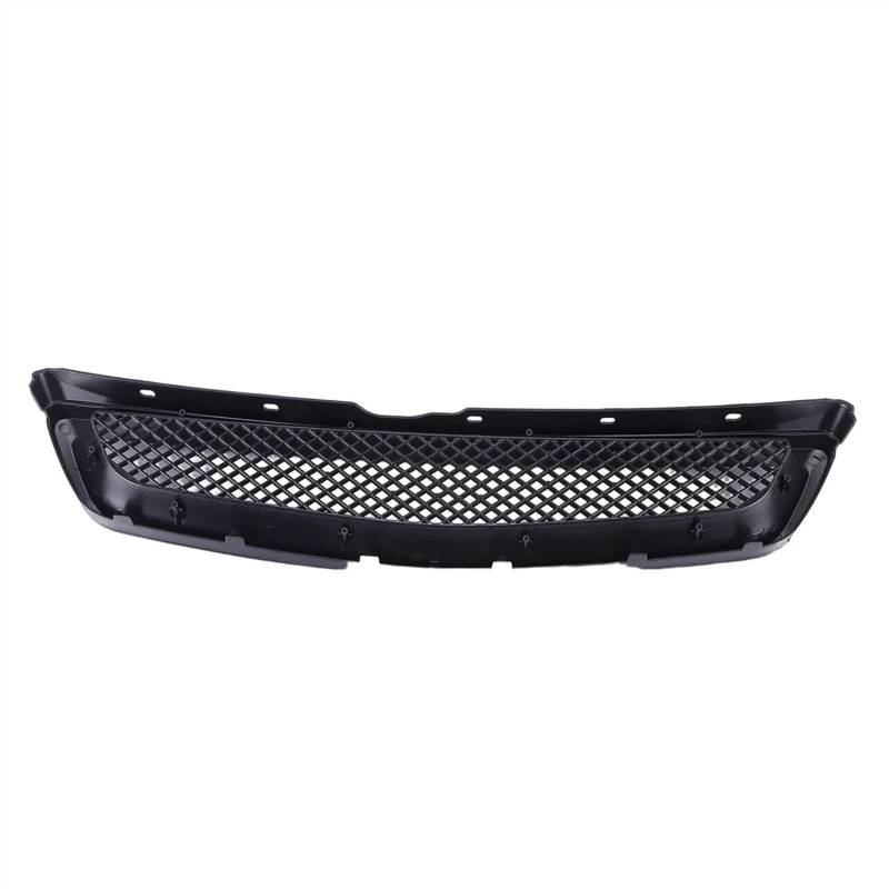 Kühlergrille Für Civic EK CX DX EX HX LX Für Typ Für R 1999-2000 Glänzend Schwarz EK TR Stil Frontschürze Haube Mesh Grill Racing Grille Auto Frontgrill von YAKISA