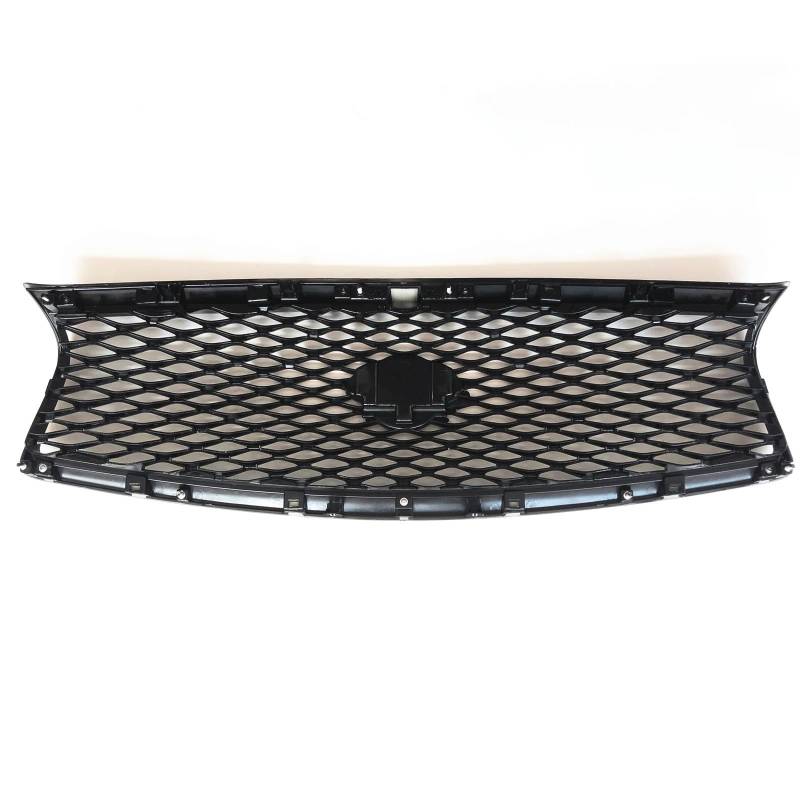 Kühlergrille Für Infiniti Q50 Q50S 2014 2015 2016 2017 Alle Modelle Glänzend Schwarz Vorne Racing Grills Grille Body Kit Obere Stoßstange Haube MES Grid Auto Frontgrill von YAKISA