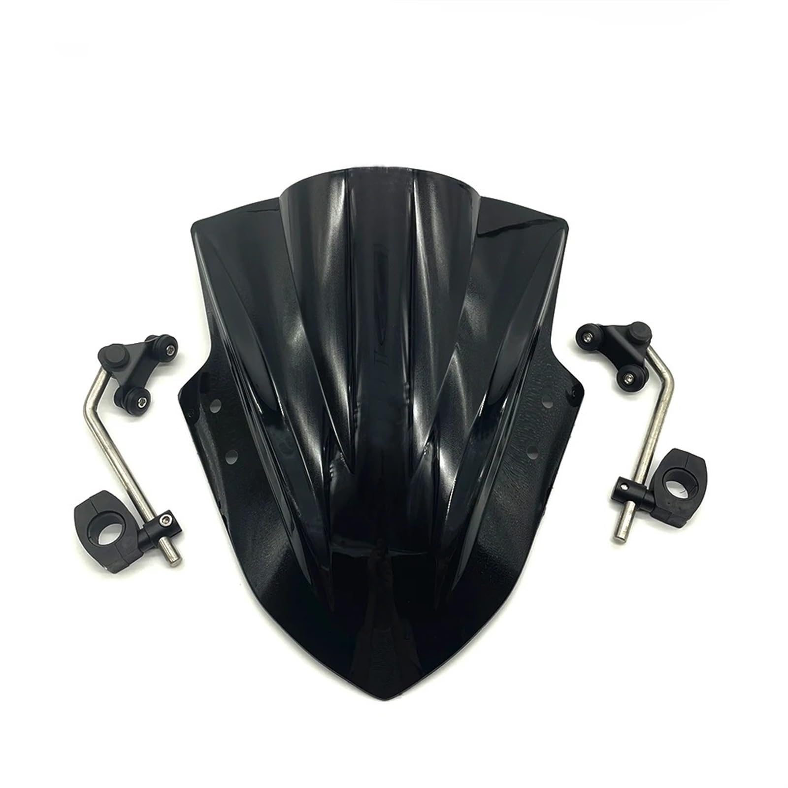 Motorrad Windschild Für Benelli Für TNT150i TNT 150 TNT 150i Windschutzscheibe Windschutzscheibe Schild Bildschirm Mit Halterung Schwarz Transparent Windabweiser Windschutzscheibe(Black) von YAKISA