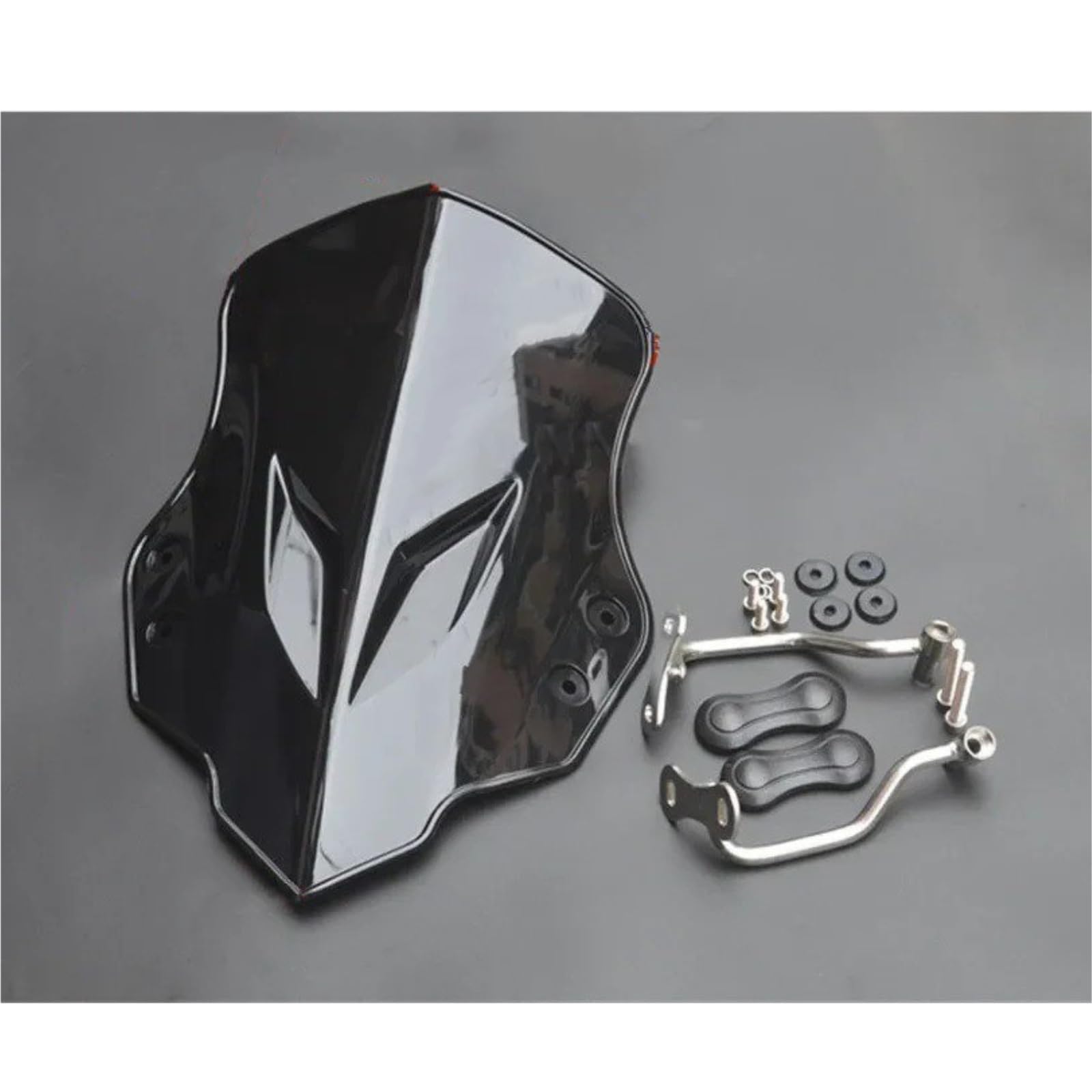 Motorrad Windschild Für CFMOTO 150NK 250NK 400NK 650NK Für DONSTOO NK 250 NK 400 650 Motorrad Frontscheibe Windschutz Windabweiser Guide Haube Windabweiser Windschutzscheibe(400 650 B) von YAKISA