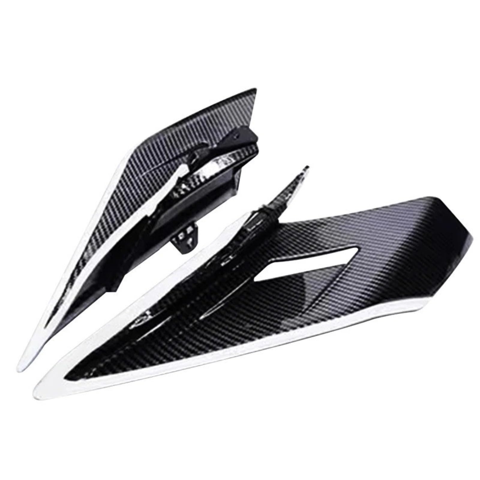 Motorrad Windschild Für CFMOTO Für 450SR Für Spirit Für Fox Frontscheiben-Ablenkungsabdeckung Fester Windflügel Unterlippe Rückspiegelabdeckung Zubehör Windabweiser Windschutzscheibe(Rear wing2) von YAKISA