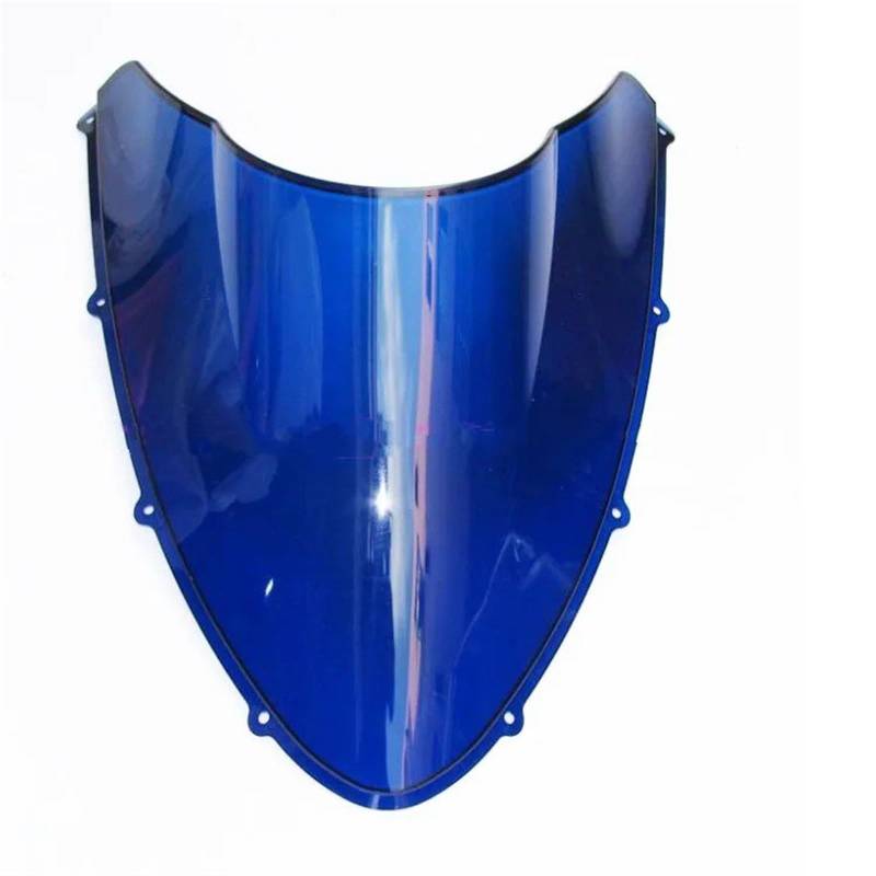 Motorrad Windschild Für Ducati 848 Evo Motorrad Windschutzscheibe/Windschutzscheibe Schwarz Windabweiser Windschutzscheibe(Blue) von YAKISA