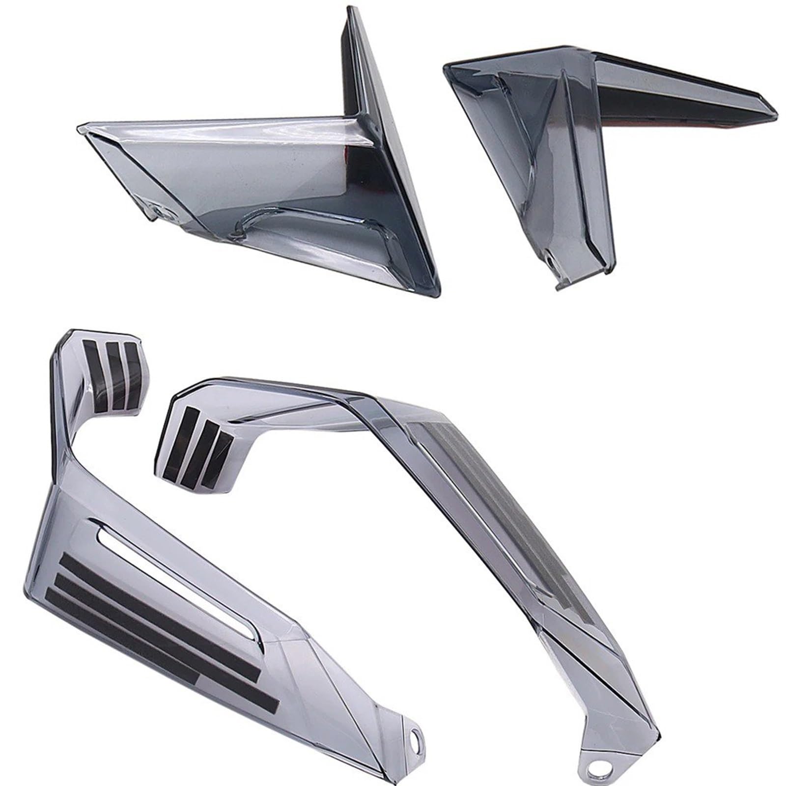 Motorrad Windschild Für Forza750 Für Forza 750 2021 2022 Motorrad Seite Windabweiser Windschutz Windschutz Windabweiser Windschutzscheibe(AB Smoked) von YAKISA