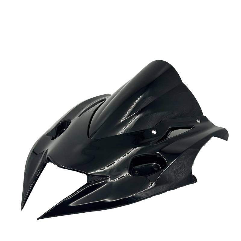 Motorrad Windschild Für Kawasaki Für NINJA400 Für Ninja400 2019-2024 Motorrad Windschutzscheibe Windschutz Deflektor Verkleidung Abdeckung Windabweiser Windschutzscheibe(Gray with Black) von YAKISA