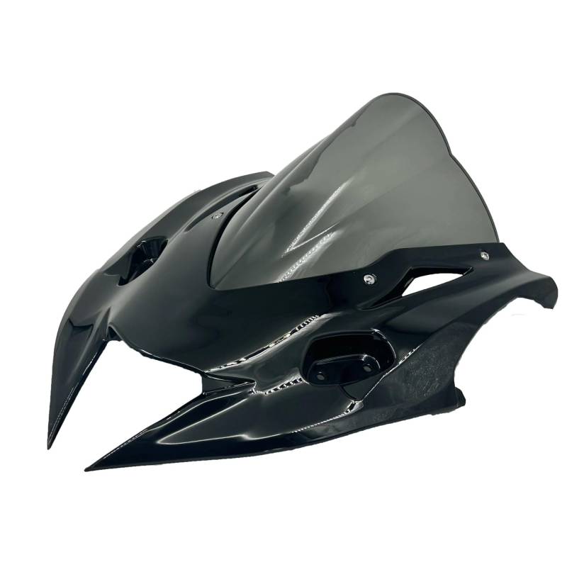 Motorrad Windschild Für Kawasaki Für NINJA400 Für Ninja400 2019-2024 Motorrad Windschutzscheibe Windschutz Deflektor Verkleidung Abdeckung Windabweiser Windschutzscheibe(Gray with Gray) von YAKISA