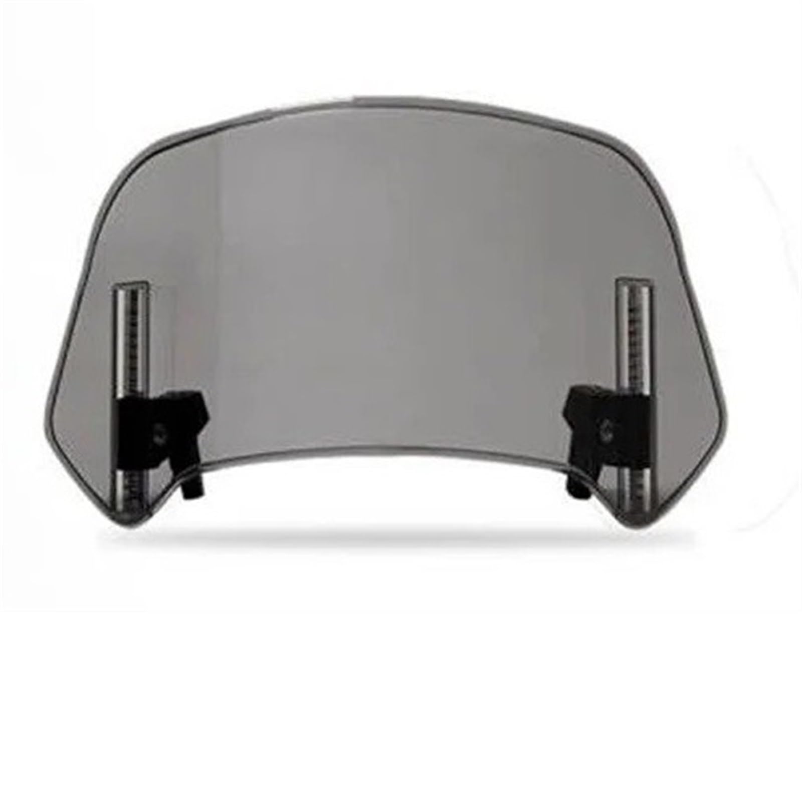 Motorrad Windschild Für Kawasaki Für Suzuki Für Ducati Heighten Motorrad Windschutzscheibenverlängerung Universal Windschutzscheibenzubehör Windabweiser Windschutzscheibe(300cm Grey) von YAKISA