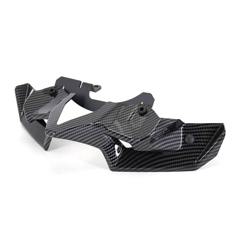 Motorrad Windschild Für Kawasaki Für Z 900 Für Z900 2020 2021 2022 Carbon Fiber Motorrad Naked Front Spoiler Winglet Aerodynamische Flügel Kit Spoiler Windabweiser Windschutzscheibe(Carbon Fiber) von YAKISA