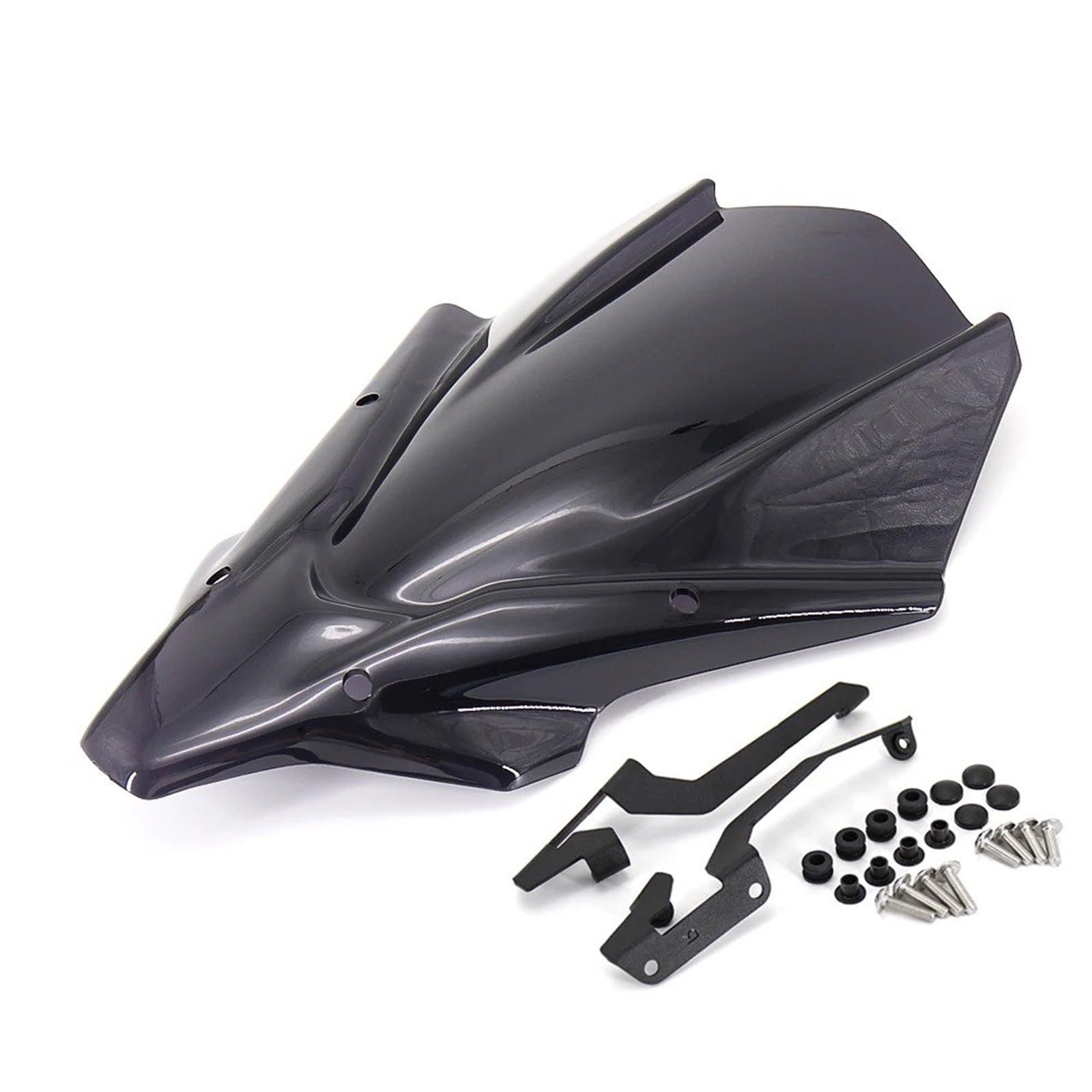 Motorrad Windschild Für MT-07 Für MT 07 Für MT07 Für Mt07 2021 Motorrad Windschutzscheibe Windschutz Frontscheibe Zugehörigkeit Transparent/Rauch Schwarz Windabweiser Windschutzscheibe(Smoke Black) von YAKISA