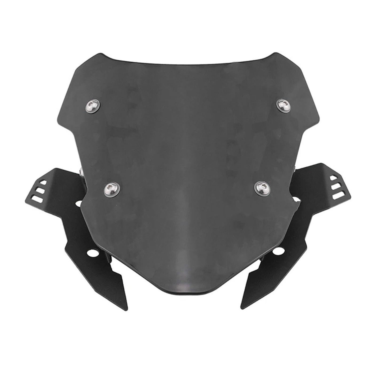 Motorrad Windschild Für MT15 MT125 MT 15 2019-2022 Motorradzubehör Windschutzscheibe Windschutz Acryl Deflektor Kit Windabweiser Windschutzscheibe(Black) von YAKISA