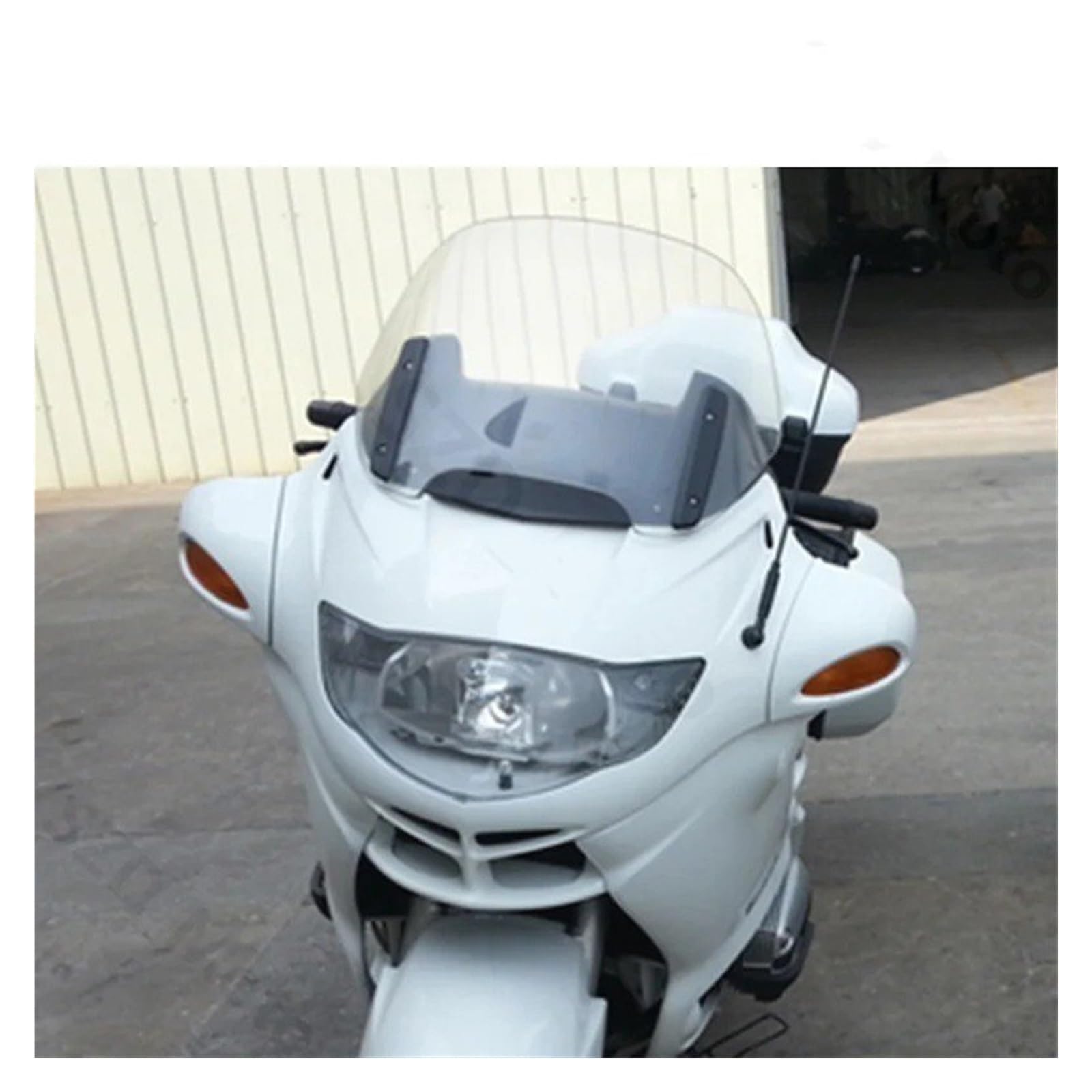 Motorrad Windschild Für R1100RT R1150RT Standardhöhe Touring Motorrad Windschutzscheibe Windschutz Windabweiser Frontwind Glas Luftstrom Klar Windabweiser Windschutzscheibe(400MM Transparent) von YAKISA