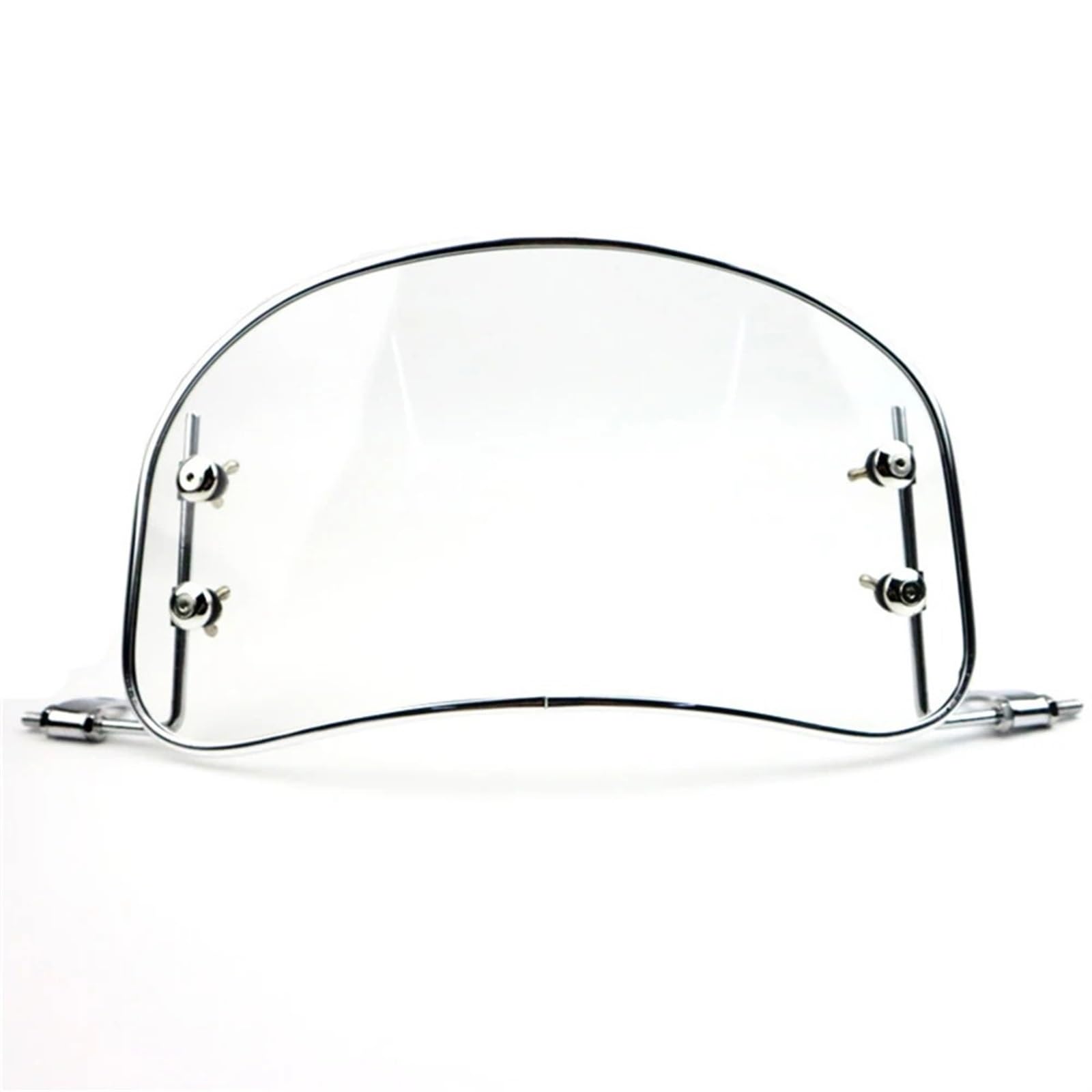 Motorrad Windschild Für Roller Universal Motorrad Windschutzscheibe Retro Front Windabweiser Windschutzscheibe Modifiziertes Zubehör Windabweiser Windschutzscheibe(Transparent Set A) von YAKISA